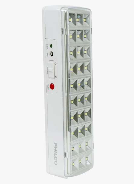 Lámpara De Emergencia Philco 30 Led El446 Color Blanco