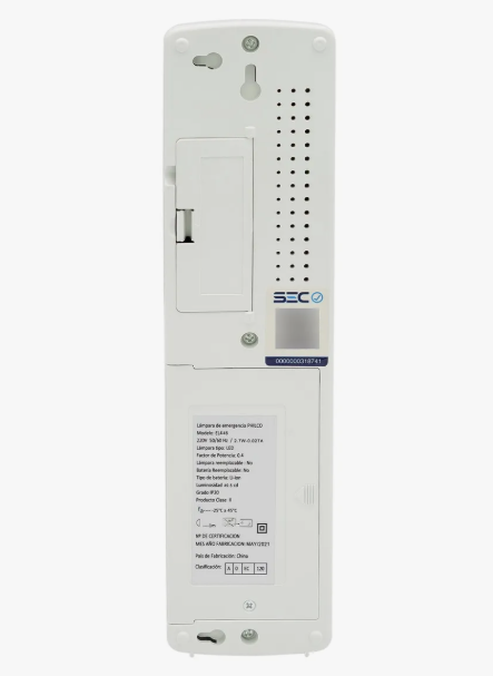 Lámpara De Emergencia Philco 30 Led El446 Color Blanco