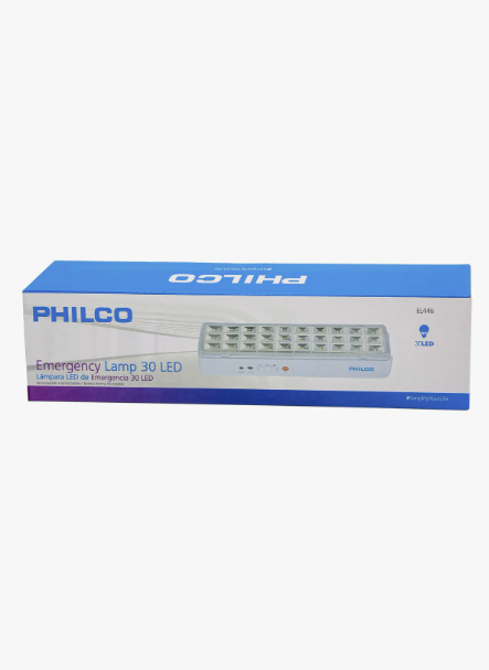 Lámpara De Emergencia Philco 30 Led El446 Color Blanco