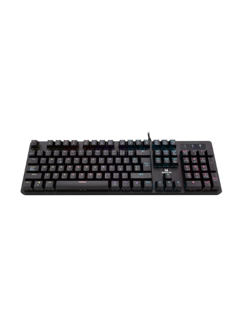 Teclado Gamer Mecanico Monster Strategy Rgb - Color del teclado Negro