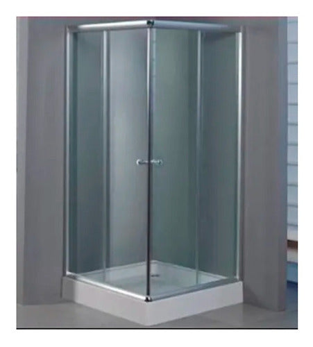 Shower Door Y Receptaculo 90x90x195 Transparente