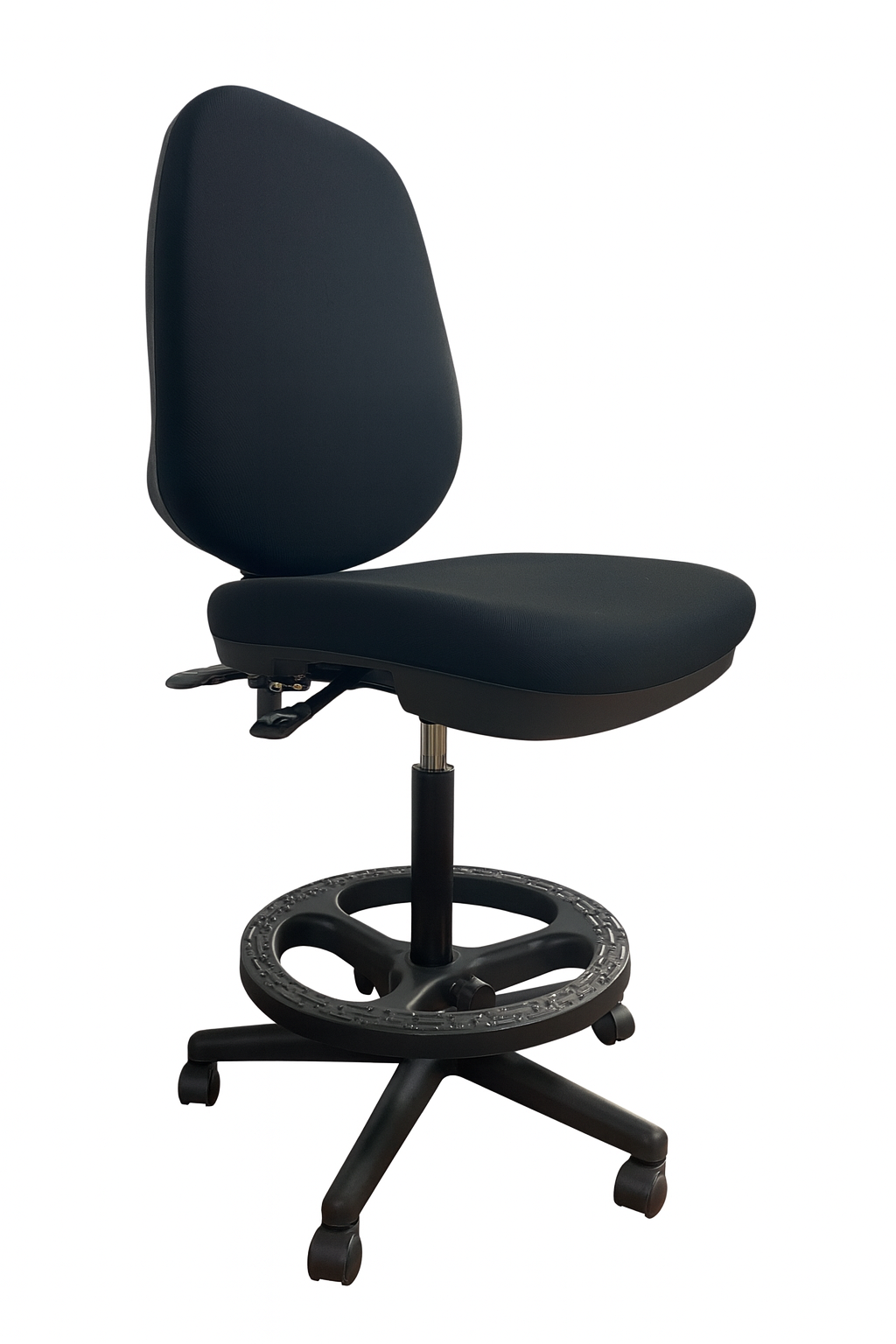 Silla Oficina Cajero Ergonomica Sin Brazos Negro