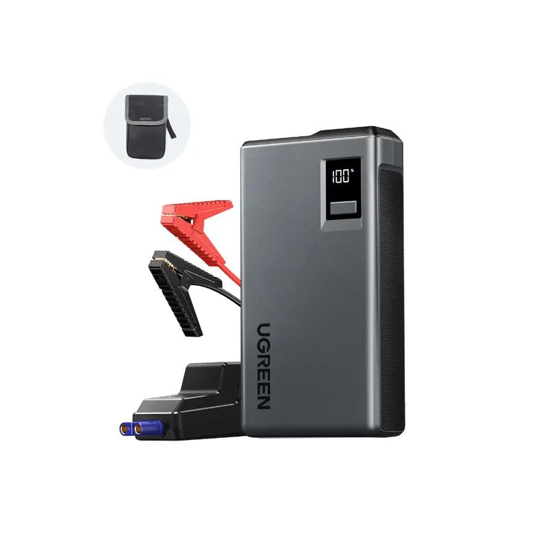 Arrancador De Batería Portátil 1000a 12000mah 12v Linterna