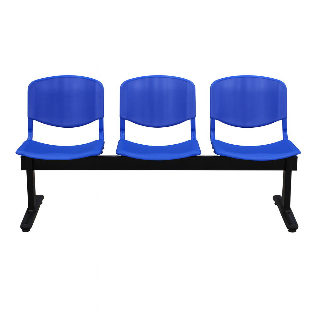 Banqueta Espera Polipropileno 3 Cuerpos