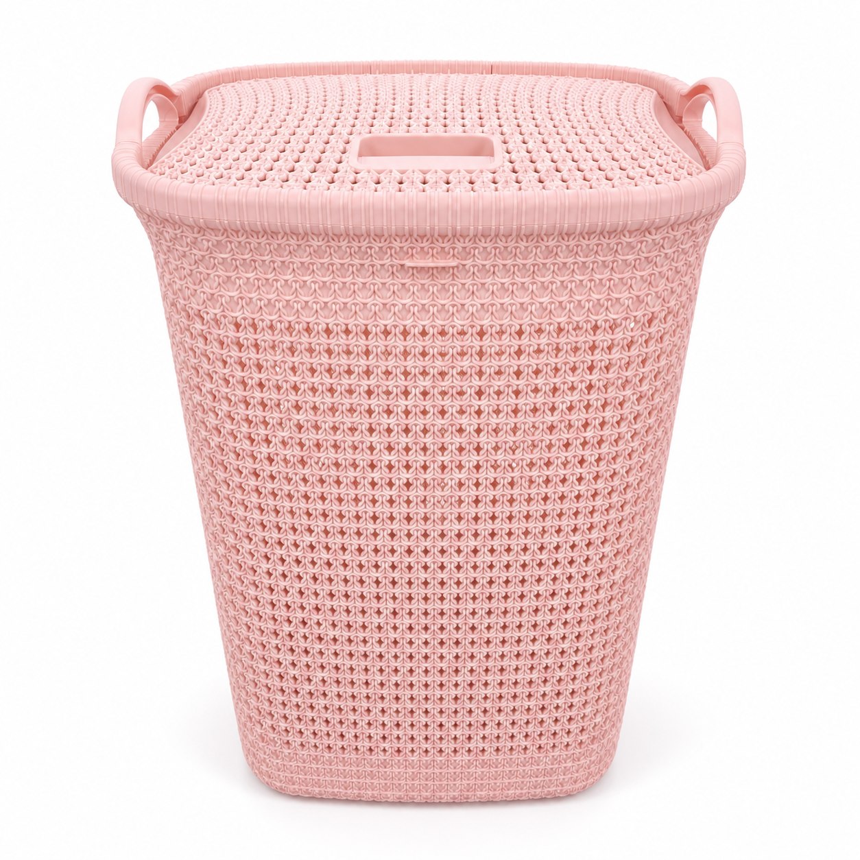 Cesto Canasto Para Ropa Khipu 60 Lts Con Tapa Color Rosado