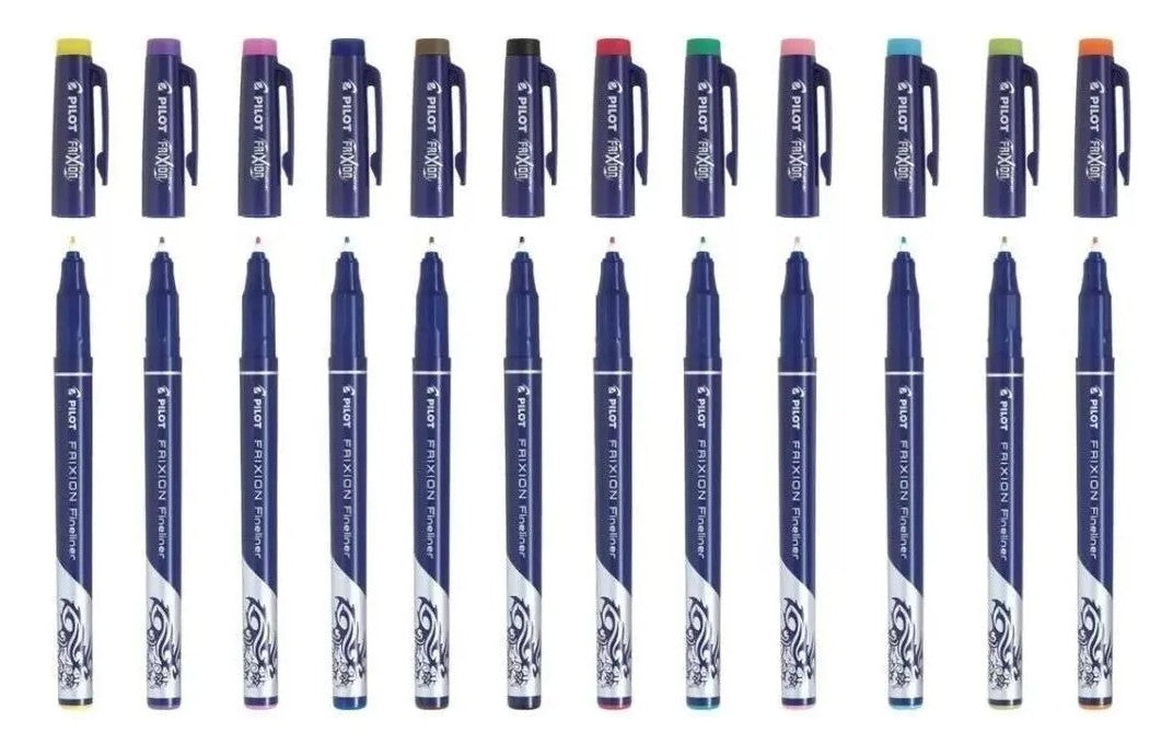 Set De Lapices Pilot Frixion Fineliner X 12 Unidades