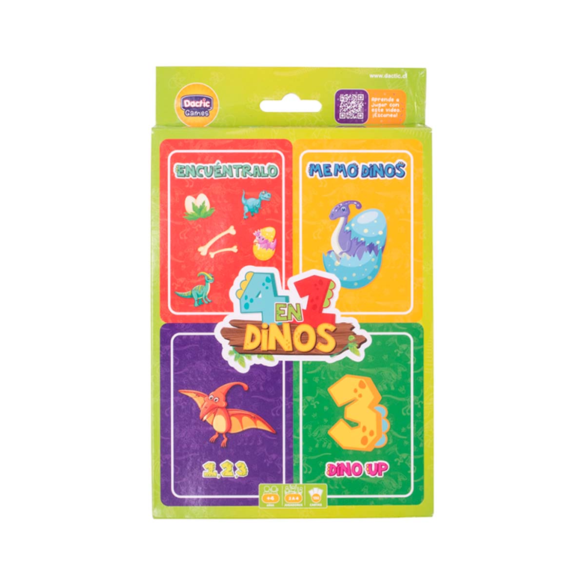 Juego De Mesa. Dinosaurio 4 En 1 Dactic