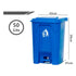 Basurero Con Pedal Contenedor 50 Litros Colores
