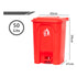 Basurero Con Pedal Contenedor 50 Litros Colores