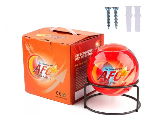 Afo Bola Esfera Portátil Auto Extintor Instantáneo Fuego Incendio De Polvo Abc 1.3 Kg
