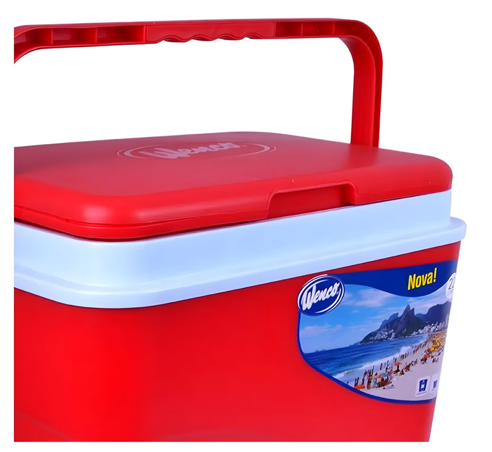 Cooler Nevera Caba Hielera Portátil 22 Litros Wenco Roja