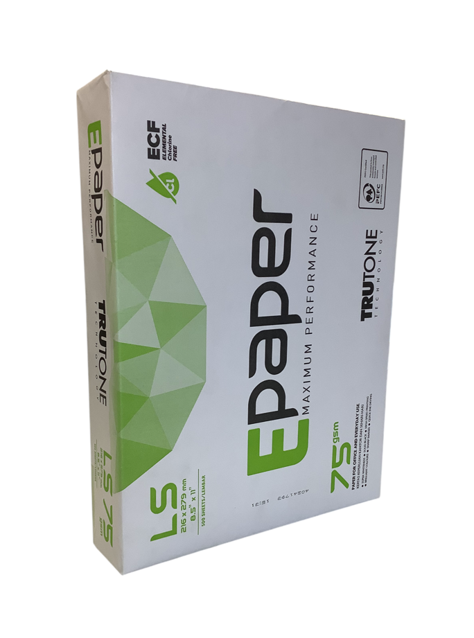 Resma Carta Epaper Ls 75g X 500 Hojas Color Blanco