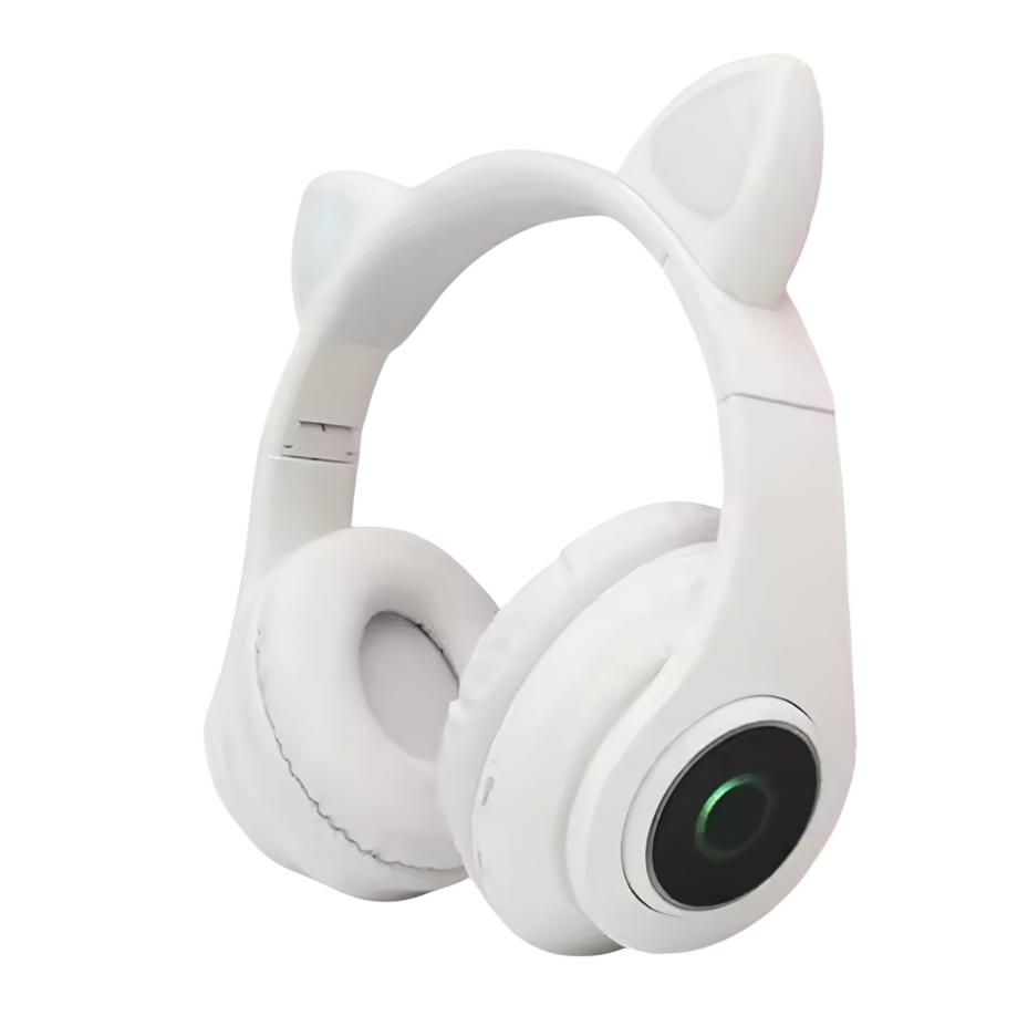 Audífono Bluetooth Oreja De Gato B39 Con Luces Rgb