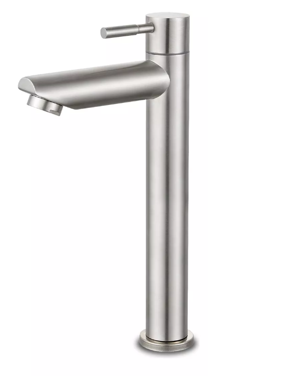 Llave Lavamanos Lavatorio Alto Inoxidable Taumm