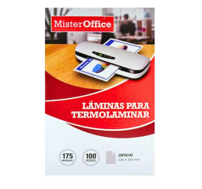Micas Para Termolaminar Oficio 175 Mic 100 Unidades