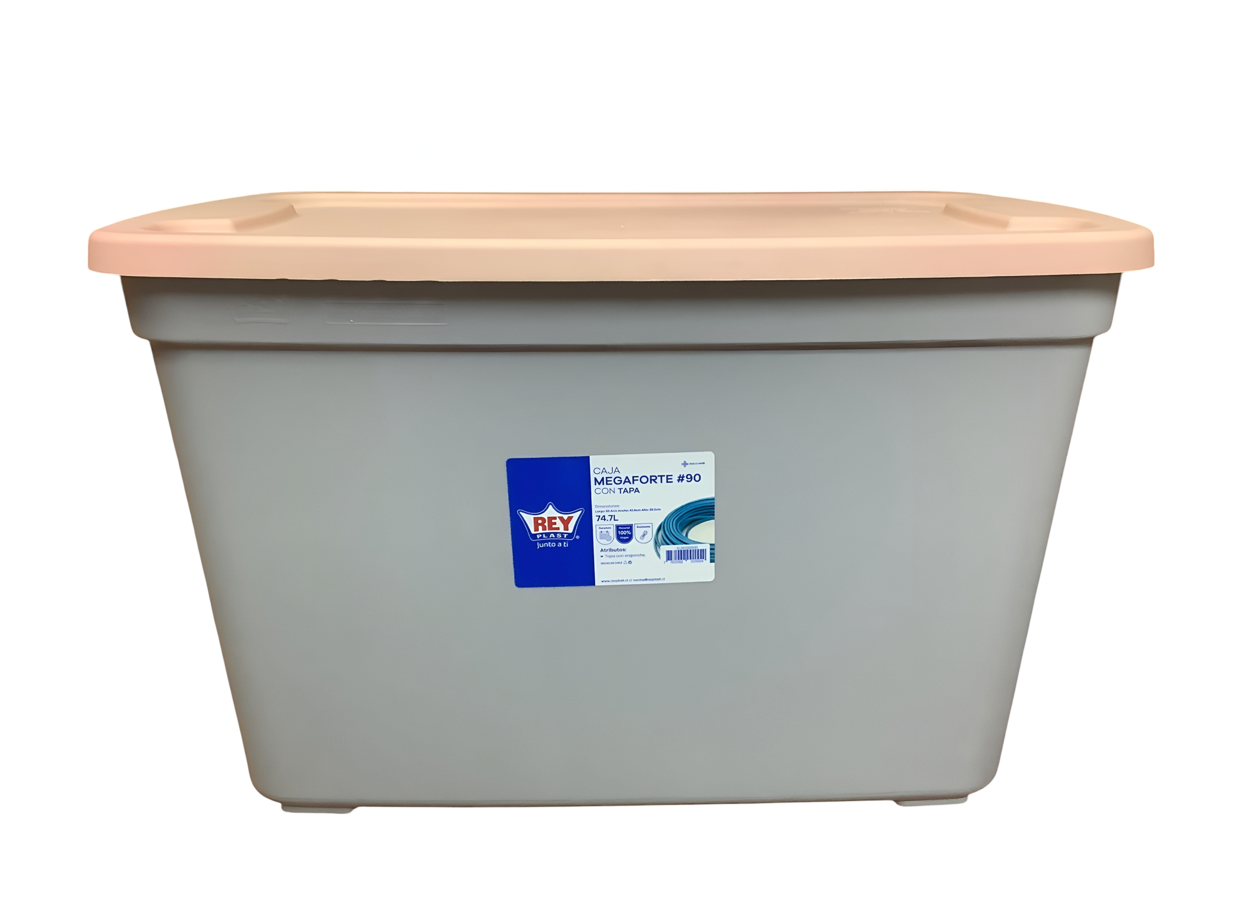 Caja Organizadora Almacenamiento Megaforte 75 Litros