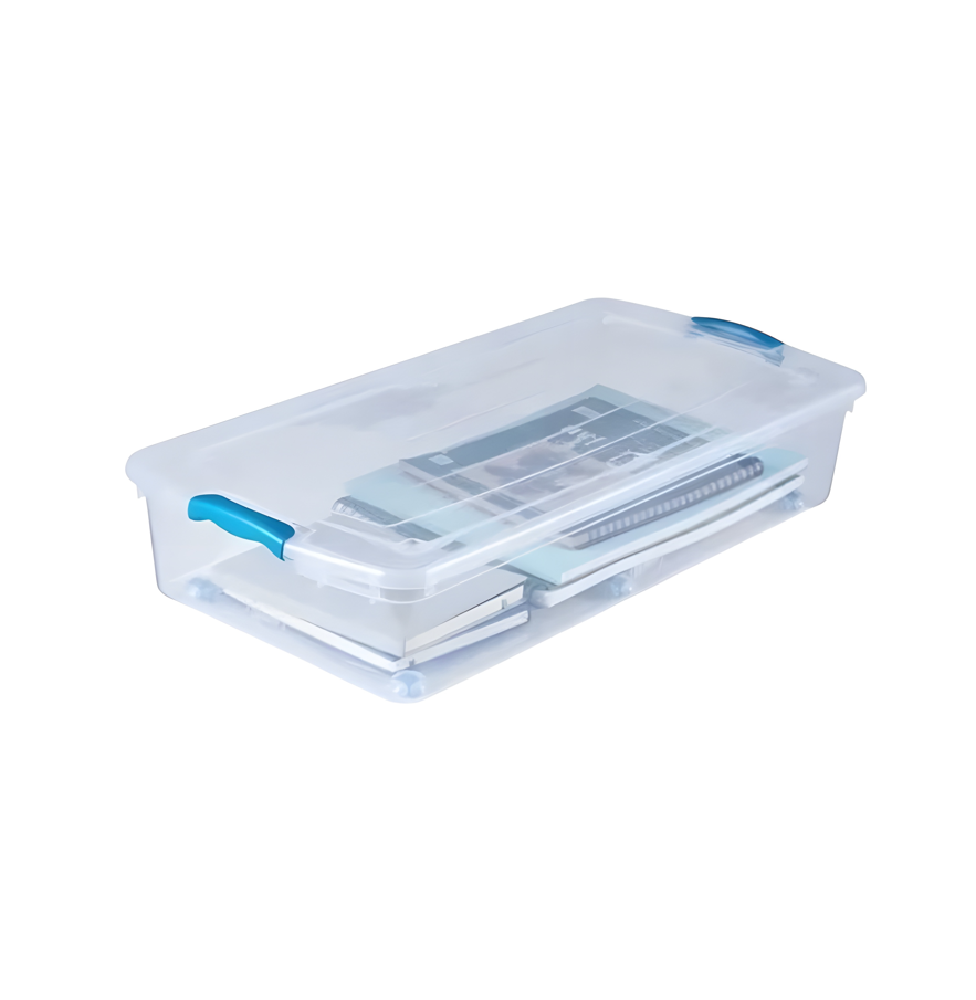 Caja Organizadora Bajo Cama 36 Litros Transparente
