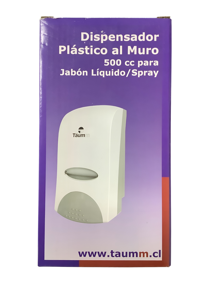 Dispensador Jabón Liquido Al Muro 500 Ml Plástico