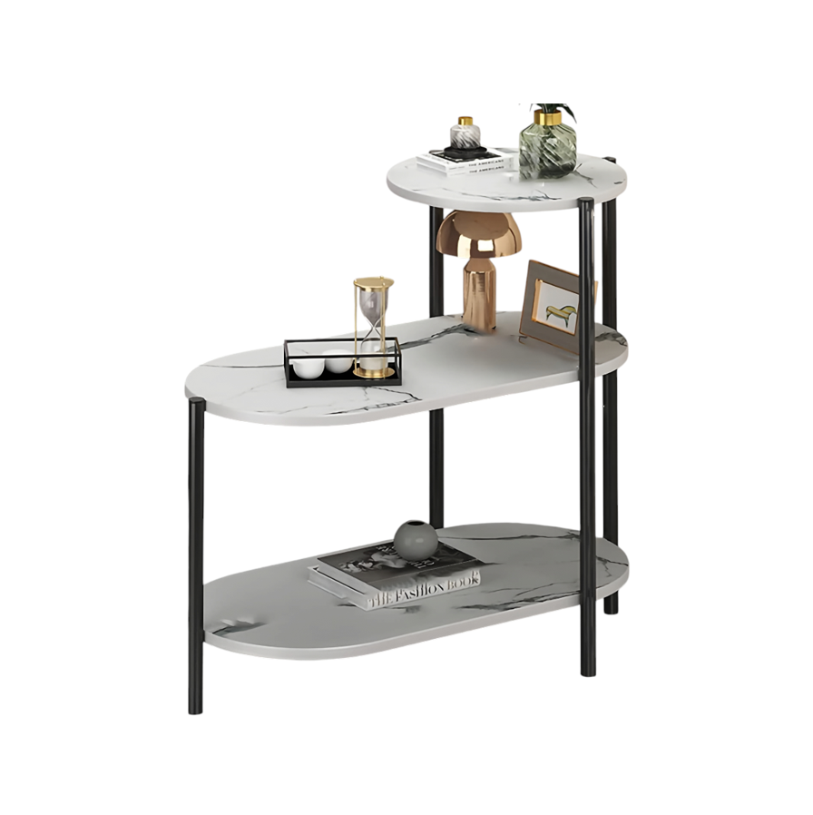 Mesa Auxiliar De Centro Decorativa De 3 Niveles Mesa De Lujo