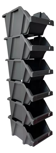 Set 6 Cajas Organizadoras Apilables Gaveta Etiquetable N10