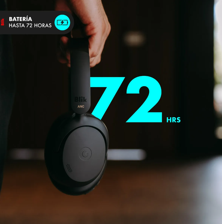 Audifonos Bluetooth Blik Aura950 Cancelación De Ruido 72h