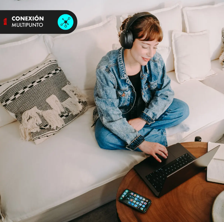 Audifonos Bluetooth Blik Aura950 Cancelación De Ruido 72h