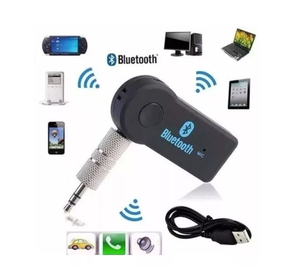 Receptor Adaptador Bluetooth 3.5 Mm Automovil Musica