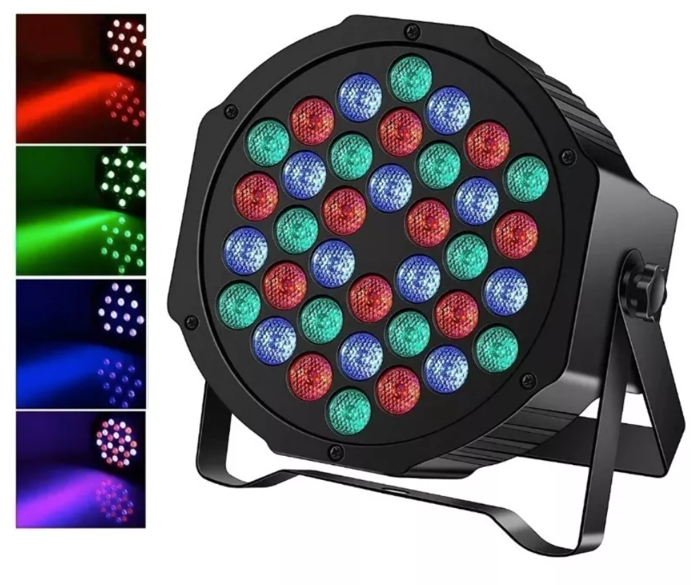 Foco Led 36 Dmx Rgb Disco Fiesta Luces Cumpleaños