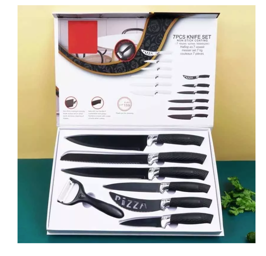 Set Cuchillos 7 Pcs Juegos Cuchillos Cuchillo Asado Cocina – Factorynet