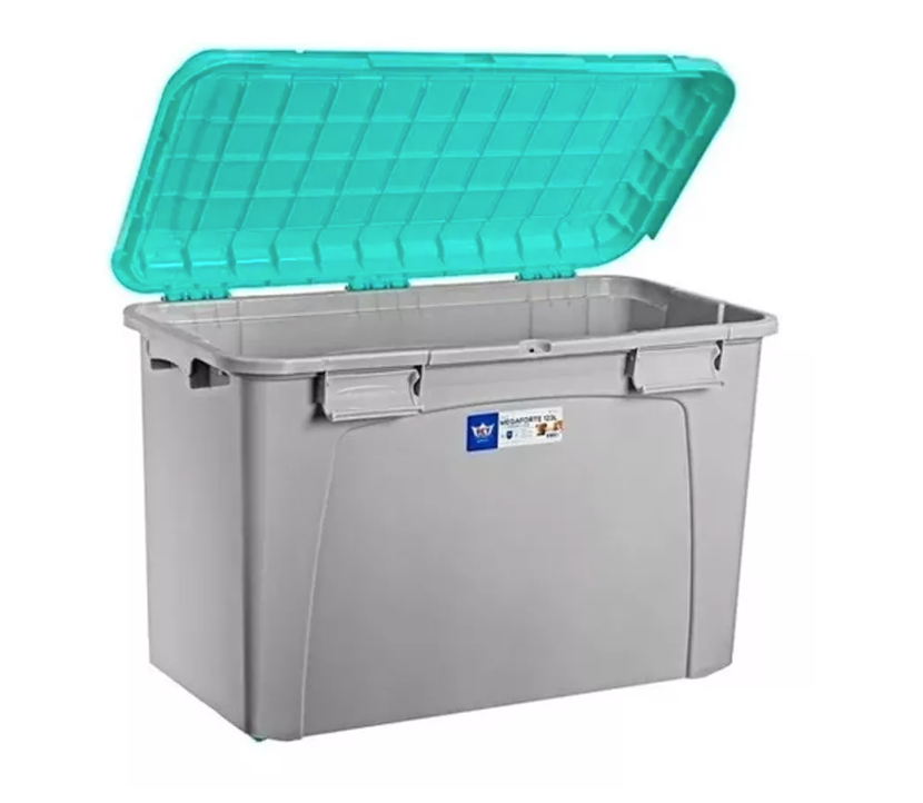 Caja Organizadora Baul Con Ruedas Almacenamiento 123 Lts