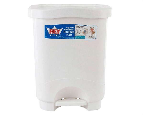 Basurero De Pedal Danubio 19 Litros Reyplast