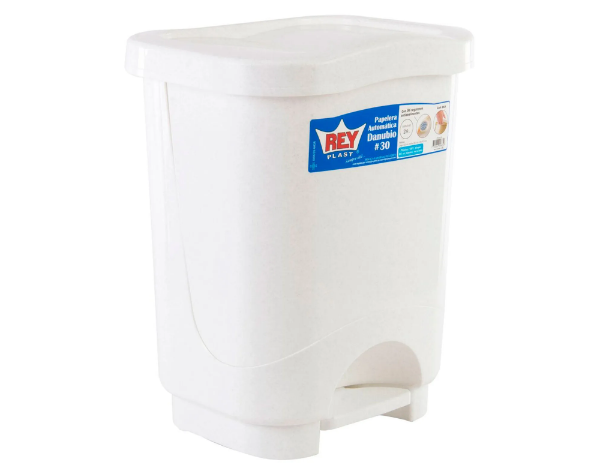 Basurero De Pedal Danubio 19 Litros Reyplast