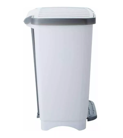 Basurero De Pedal 25 Litros Blanco