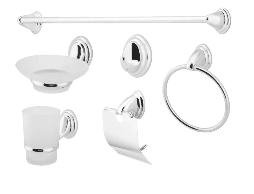 Set Accesorios Baño 6 Piezas  Colomba - Taumm