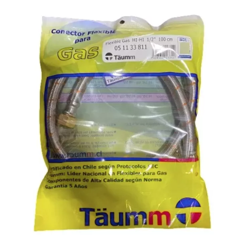 Conector Flexible Para Gas Hi-hi 1/2 100cm