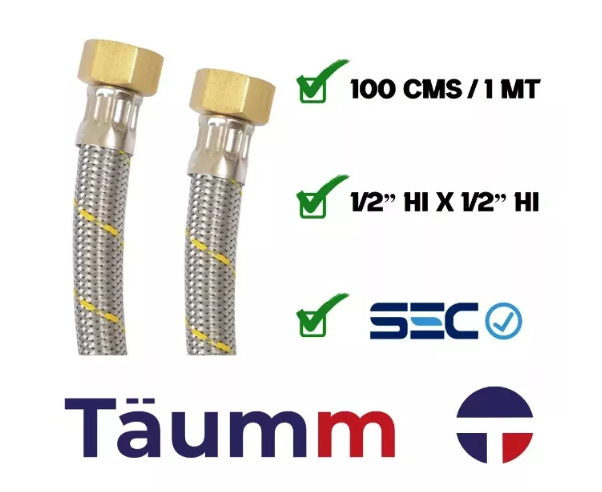Conector Flexible Para Gas Hi-hi 1/2 100cm