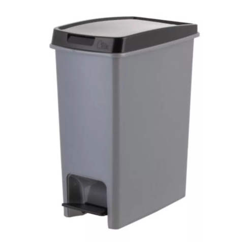 Basurero Con Pedal 12.5 Lts Gris