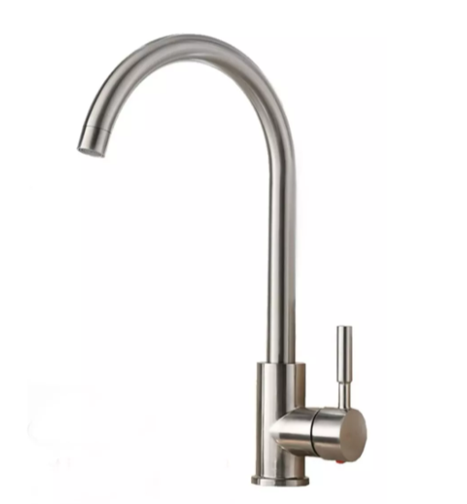 Llave Lavacopas Acero Inoxidable Agua Fria O Caliente Plateado