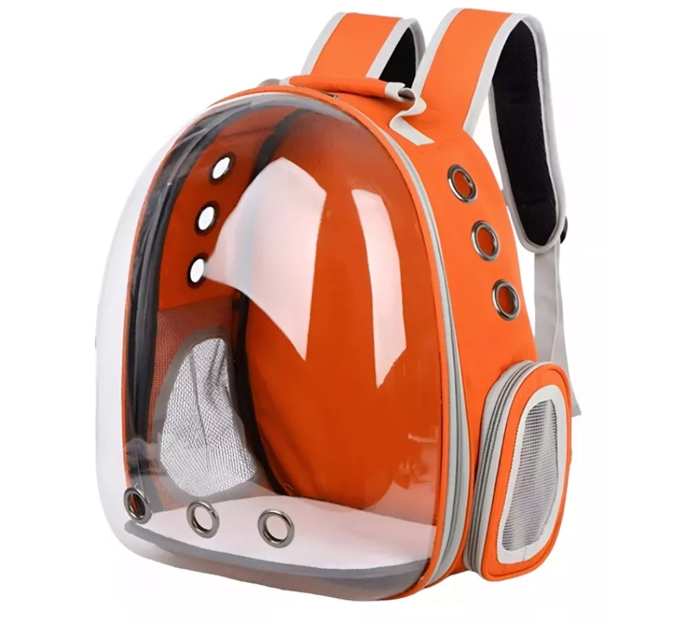 Mochila Bolso Transportes Transparente Mascotas Perros Gatos