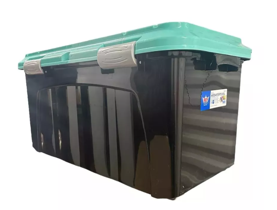 Baul Caja Almacenamiento Organizadora Megaforte 90l  Ruedas