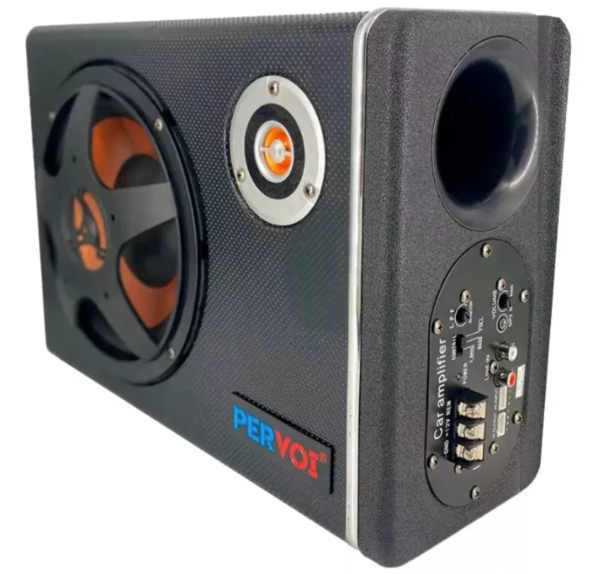 Kit De Subwoofer Plano Con Amplificador Y Parlante Con Kit