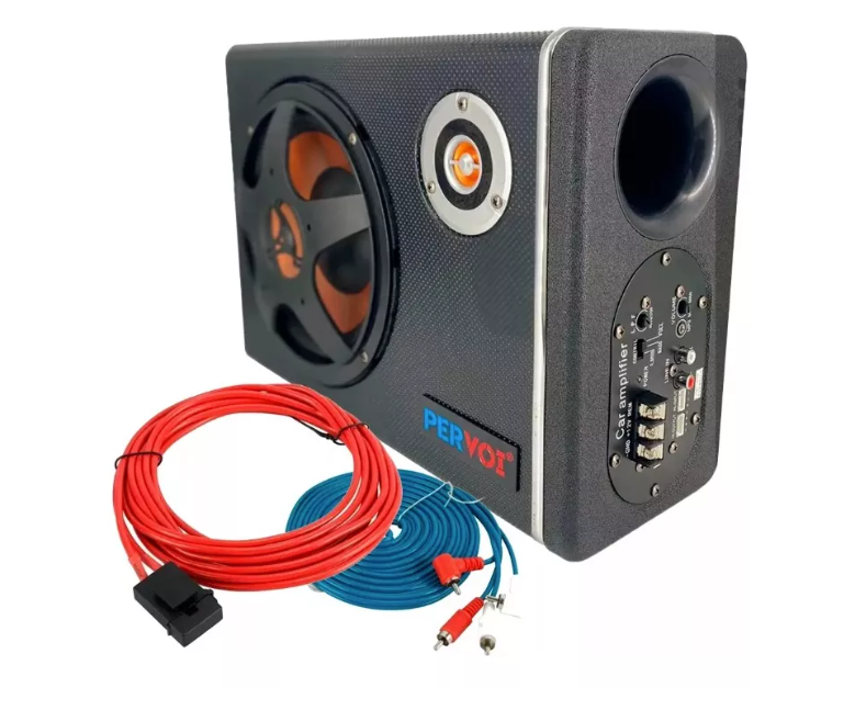 Kit De Subwoofer Plano Con Amplificador Y Parlante Con Kit