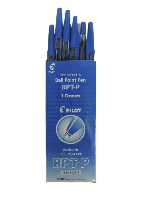 Caja de 12 bolígrafos Pilot Bpt-p con trazo 1 mm con grip agarre