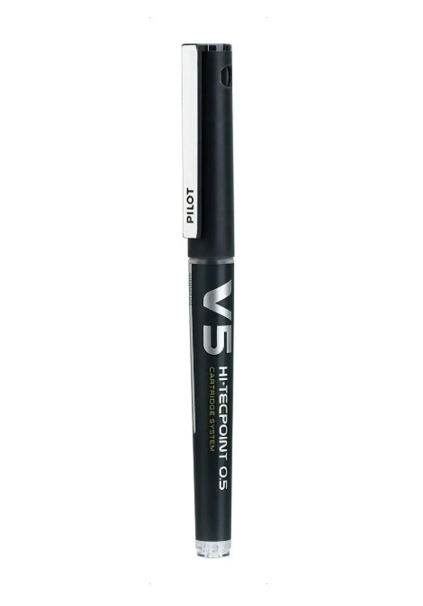 Roller Pilot V5 V5 RECARGABLE color negro trazo 0,5 5 mm en suelto - unidad de 1 x unidad