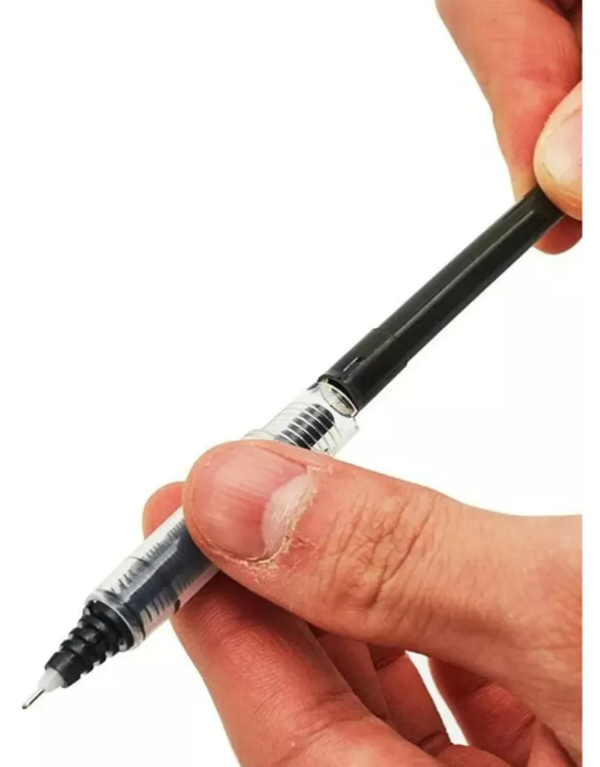 Pack 3 Repuestos De Tinta Para Roller V5 - Pilot Hi-tecpoint Tinta Negro Exterior Negro