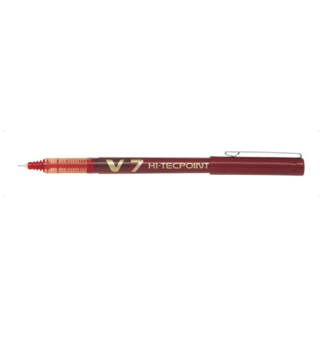 Roller Pilot Hi Tecpoint V5 V7 Japón Tinta V7 Rojo