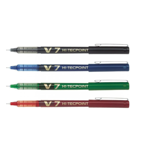 Roller Pilot Hi Tecpoint V5 V7 Japón Tinta V7 Rojo