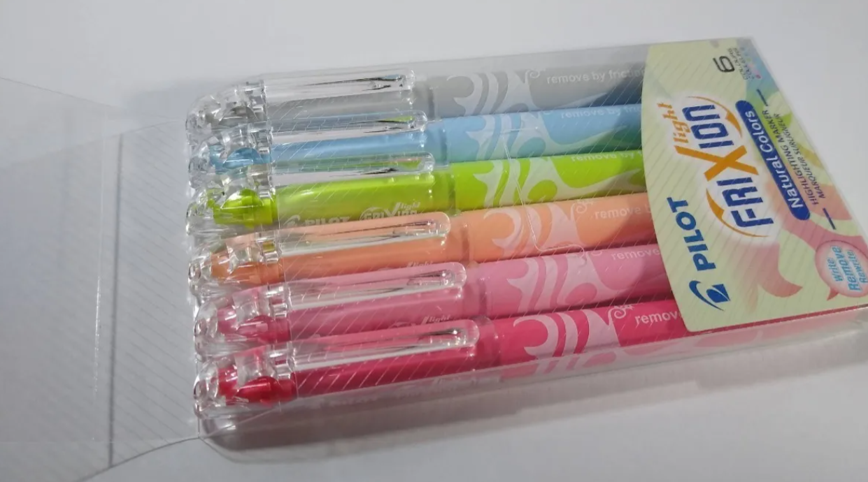 Pilot Frixion Light Natural Colors Resaltador Borrable X 6 U