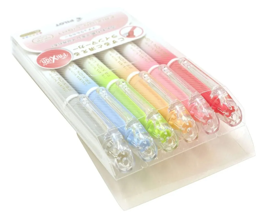 Pilot Frixion Light Natural Colors Resaltador Borrable X 6 U