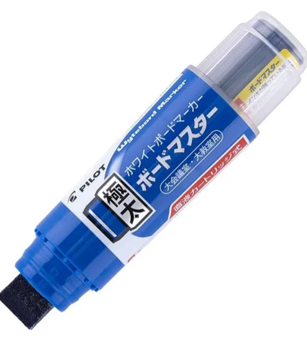 Marcador Pizarra Jumbo Pilot Recargable Punta Cuadrada Color Azul
